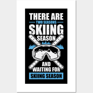 Alpine Skiing Alps Skier Gift Posters and Art